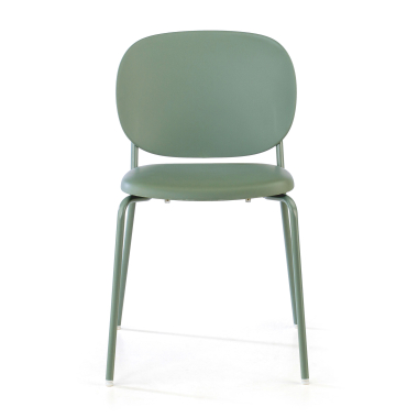 chaise de conference vert mila plastique sans accoudoirs 3