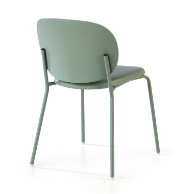 chaise de conference vert mila plastique sans accoudoirs 7