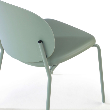 chaise de conference vert mila plastique sans accoudoirs 5