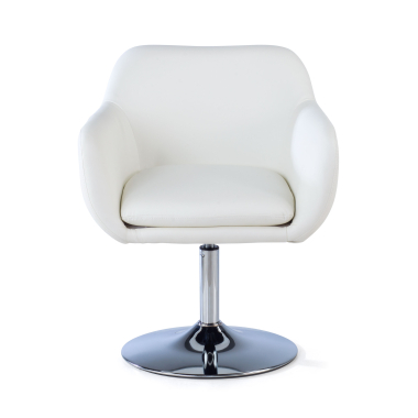 chaise salle d attente blanc space simil cuir accoudoirs fixes 3