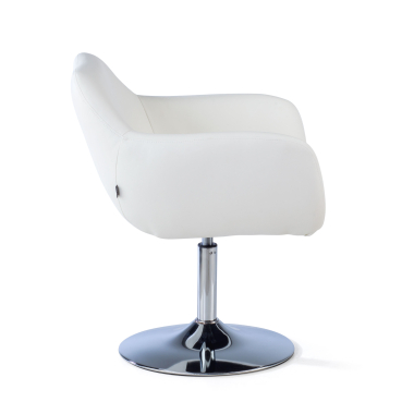 chaise salle d attente blanc space simil cuir accoudoirs fixes 4