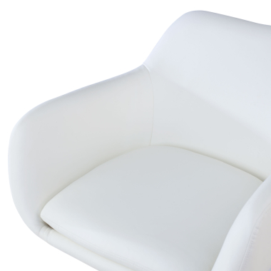chaise salle d attente blanc space simil cuir accoudoirs fixes 5