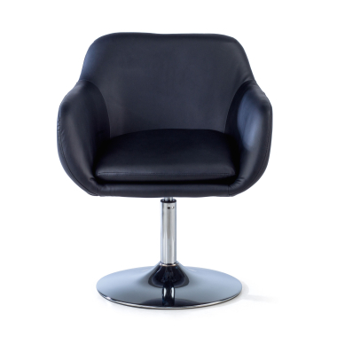 chaise salle d attente noir space simil cuir accoudoirs fixes 3
