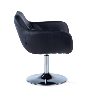 chaise salle d attente noir space simil cuir accoudoirs fixes 4