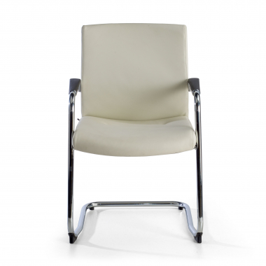 occasion chaise de bureau blanc adele tissu accoudoirs fixes 3